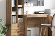 Desk with Drawer 2 pcs Artisan Oak