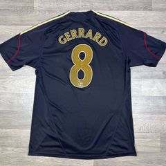 Vintage 2009 Liverpool Steven Gerrard Player Issue Unsponsored Away Jersey Shirt Mens XL