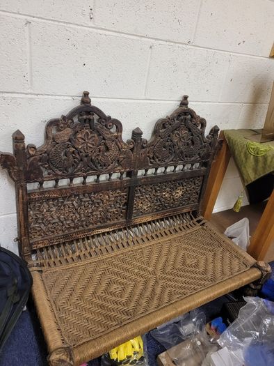 3 Antique Meditation Chairs ,1 Double and 2 Single for sale