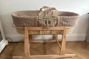 Moses Basket - The Little Green Sheep