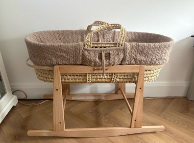 Moses Basket - The Little Green Sheep
