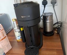 nespresso coffee machine and frother