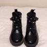 Kids Black Boots Image 2