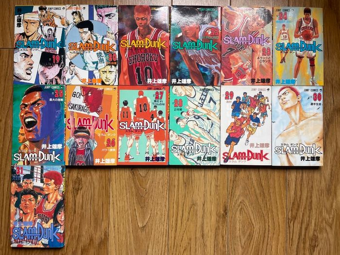 SLAM DUNK Full Set and BUZZER BEATER all Japanese Editions Takehiko Inoue Complete Manga Collection