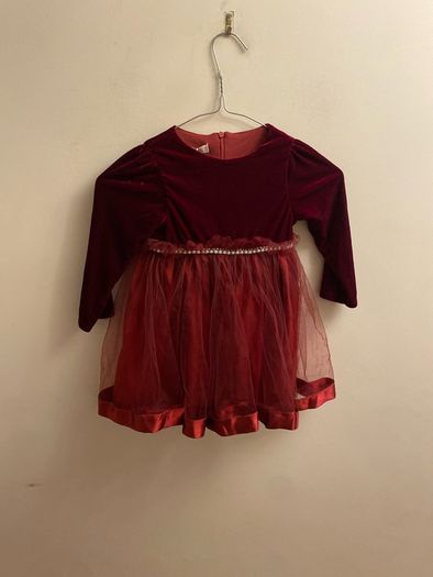 Juliet wine dress (age 3)