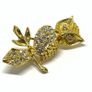 Vintage costume owl brooch Image 2