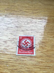 Genuine WW2 German 3rd Reich Stamp - Swastika