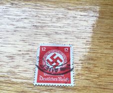 Genuine WW2 German 3rd Reich Stamp - Swastika