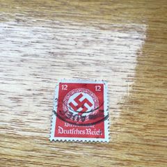Genuine WW2 German 3rd Reich Stamp - Swastika