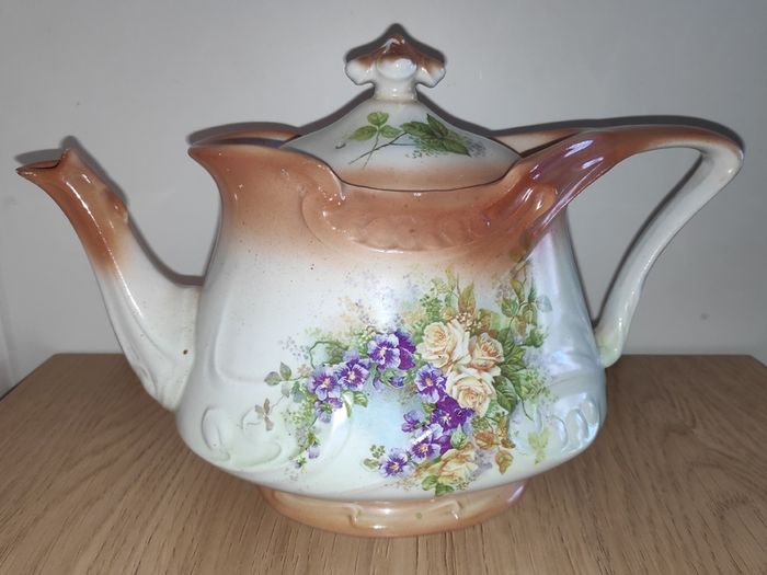 WM Adams & Co, England Crown  Semi - Porcelain  tea/coffee pot