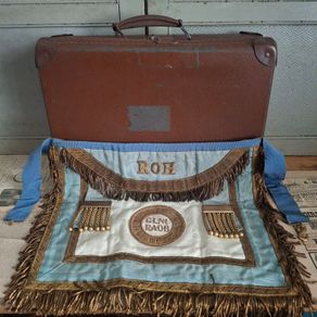 1920s RAOB Fraternal Apron & Case