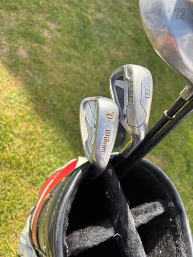 Maxi fly golf bag with clubs