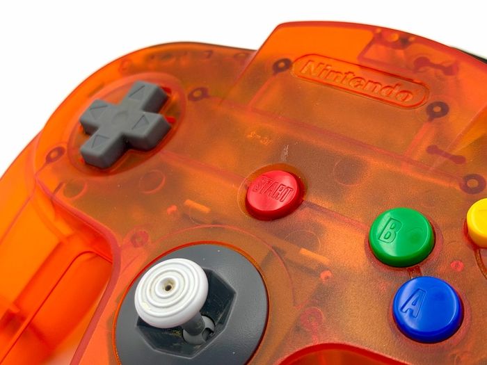 Nintendo N64 Funtastic Fire Orange Console - Mint Condition