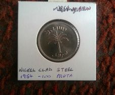 Israel 100 prutah 1954 . Beautiful Unc original luster
