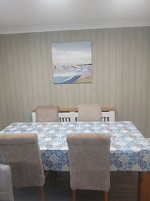 Dining table and chairs