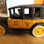 Vintage (from 1920) Cast Iron Yellow Taxi Car Image 8