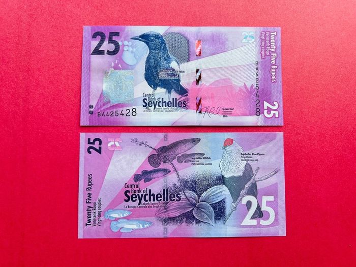Seychelles   25  Rupees  2016  Pick  48  Unc
