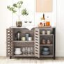 _Storage Cabinet, Sideboard, with 2 Door Cupboard, Adjustable Shelves Image 3