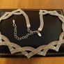 M&S silver tone ball chain collar necklace Image 2