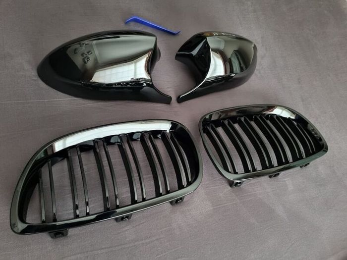 BMW 3 Series E92 E93 Pre-Lci Kidney Grilles & Mirror Covers Set Brand New