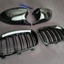 BMW 3 Series E92 E93 Pre-Lci Kidney Grilles & Mirror Covers Set Brand New Image 3