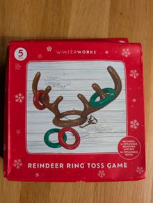 Inflatable Reindeer Ring Toss Game