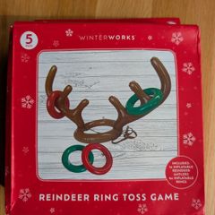 Inflatable Reindeer Ring Toss Game