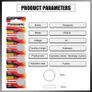 Panasonic CR2032 3V Lithium Coin Battery 5 Pack Car Key CMOS Battery Image 4