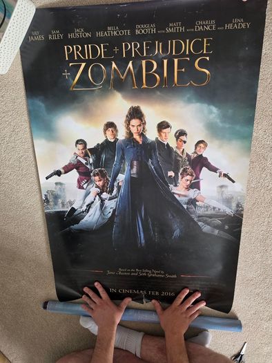Pride and Prejudice and Zombies original cinema poster