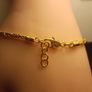 18kt Vermeil Sterling Hard Gold Plated Silver Byzantine Link Bracelet Image 2