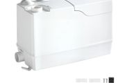 Utility Sink Pump 800W 12000L/h Flow 32.8 ft/10 m Head Macerator Pump, Waste Water Disposal Macerating Machine with 3 Inlets, for Basement, Kitchen, Sink, Shower, Bathtub, Laundry Gray Water