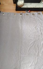 Curtains .. Grey Linen 90" x 90"
