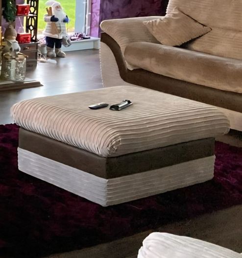 3 Matching 3-Seater Sofas & Ottoman - Excellent Condition - AVAILABLE SEPERATELY