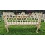 Bench Cast Iron Horse Shoe Large White CH-R-742-W Image 3