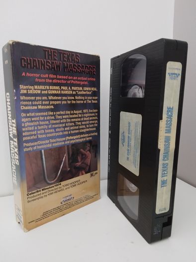 The Texas Chainsaw Massacre 1974 Rated R VHS Pal.