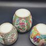 Chinese 19th century Famille Rose 3 Jars Amazing Quality Decoration Image 9