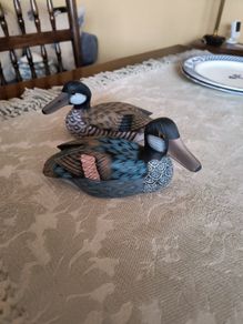 Hand Painted -Wooden Ducks.