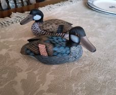 Hand Painted -Wooden Ducks.