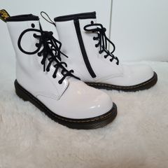 White Doc Martens boots