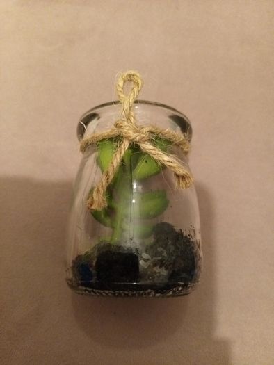 mini faux succulent