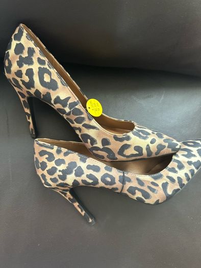 BNWT leopard high heels Atmosphere size UK8 EU42 Postage included
