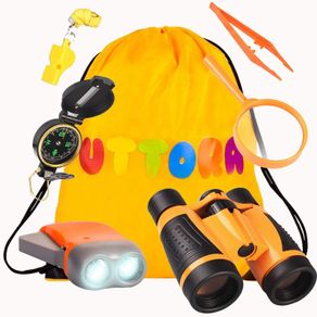Binoculars Toy Set, Outdoor Exploration Set, Best Gift for 3 4 5 6-12 Year Old Boy and Girl, Kids Adventure Kit, Children Outdoor Educational Kit by UTTORA