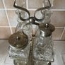 Victorian 4 Piece Cruet Set EPNS & Condiment Jam jar Image 4