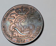 Belgium 5 Cent 1856