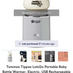 Tommee Tippee LetsGo Portable Baby Bottle Warmer