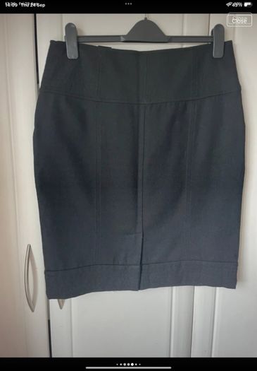 skirt black savida skirt 50% wool size 12