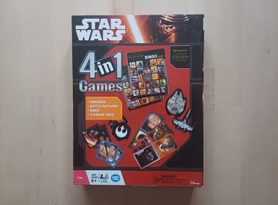 Star Wars 4 in 1 Disney Family Board Game (Dominoes Bingo Matching Racing)