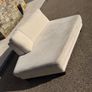 Cream chaise lounger Image 2