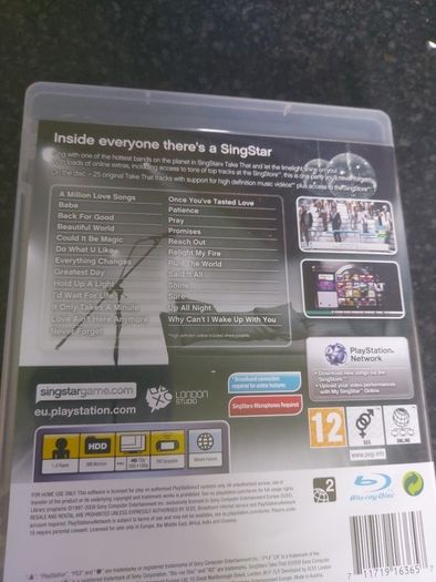 Singstar Take That ps3