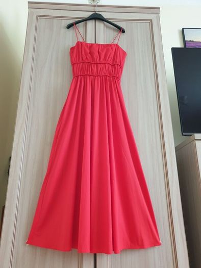 Cos Red Dress Size Uk 14